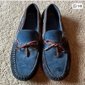 Louis Vuitton Men’s Blue Suede Loafers size 10.5